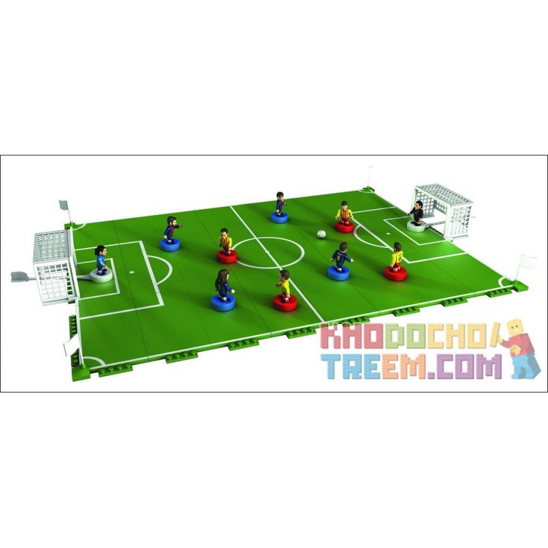COBI 28014 non  TÒA ÁN VÀ TRÒ CHƠI bộ đồ chơi xếp lắp ráp ghép mô hình Sports PITCH AND PLAY SET Thể Thao 62 khối