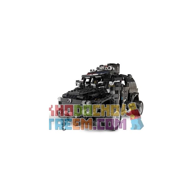 MZ MZ6002 6002 non Lego PANTHER BỌC THÉP SWAT XE bộ đồ chơi xếp lắp ráp ghép mô hình Military Army PANTHER ARMORED CAR Quân Sự Bộ Đội 887 khối