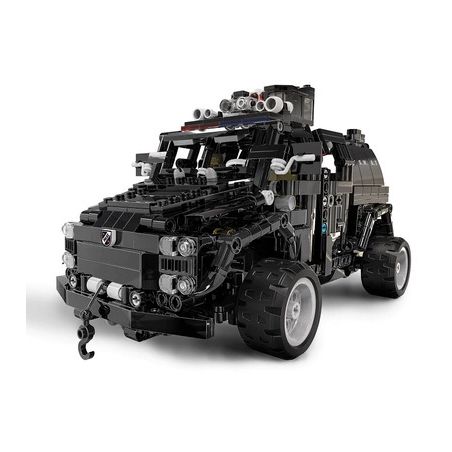 MZ MZ6002 6002 non  PANTHER BỌC THÉP SWAT XE bộ đồ chơi xếp lắp ráp ghép mô hình Military Army PANTHER ARMORED CAR Quân Sự Bộ Đội 887 khối