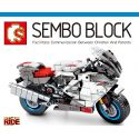 SEMBO 701202 non Lego APULIA RSV1000R. bộ đồ chơi xếp lắp ráp ghép mô hình Motorcycle Motorbike APRILIA RSV 1000R Xe Hai Bánh 297 khối