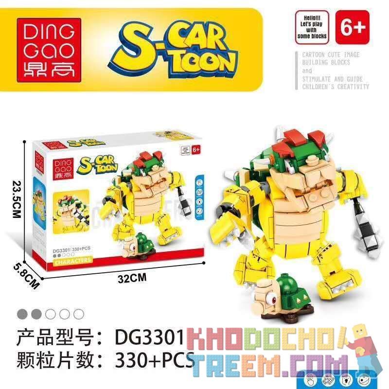 DINGGAO DG3301 3301 non Lego KUBA. bộ đồ chơi xếp lắp ráp ghép mô hình Super Mario S-CARTOON Thợ Sửa Ống Nước 330 khối