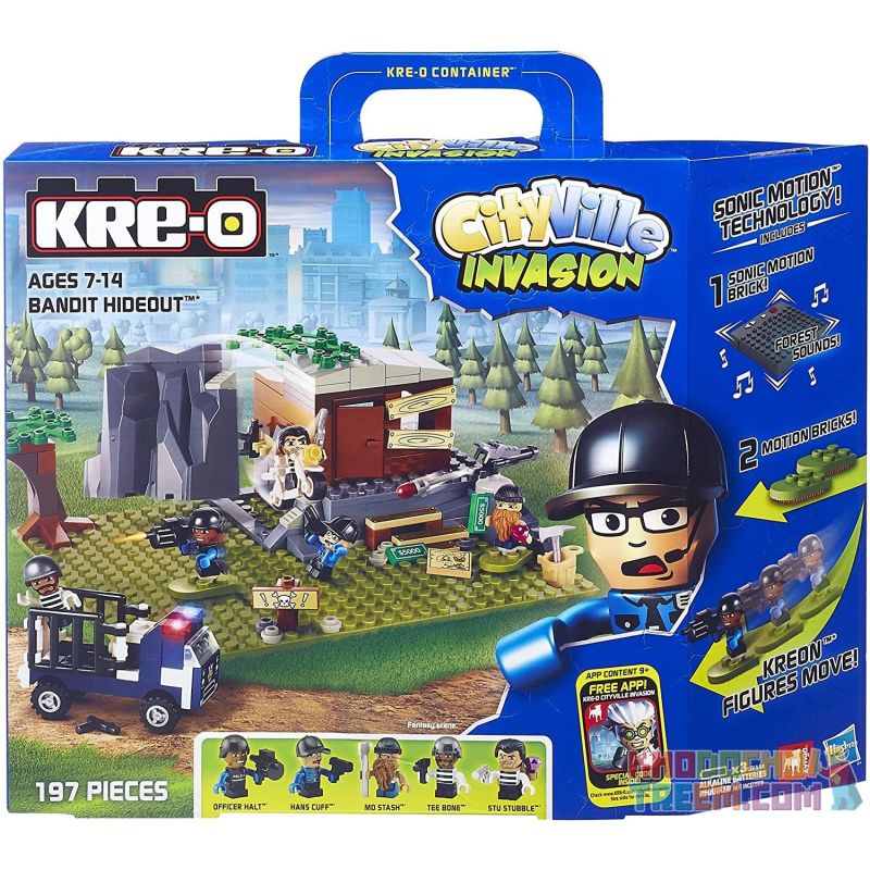 KRE-O A6672 6672 non Lego NƠI ẨN NÁU CỦA TÊN CƯỚP bộ đồ chơi xếp lắp ráp ghép mô hình Movie & Game BANDIT HIDEOUT Phim Và Trò Chơi 197 khối