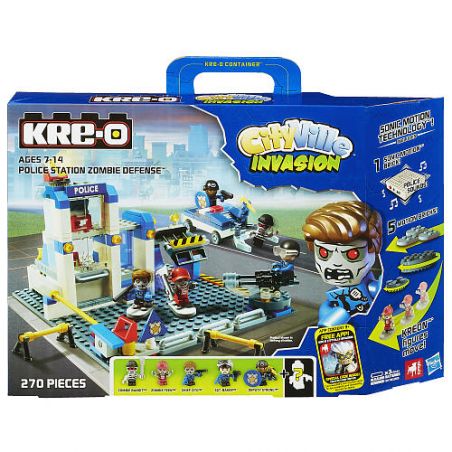KRE-O A3250 3250 non  ĐỒN CẢNH SÁT PHÒNG THỦ CHỐNG LẠI THÂY MA bộ đồ chơi xếp lắp ráp ghép mô hình Police POLICE STATION ZOMBIE DEFENSE 270 khối