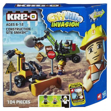 KRE-O A4912 4912 A3245 3245 non  TRANG WEB CRUSH bộ đồ chơi xếp lắp ráp ghép mô hình Movie & Game CONSTRUCTION SITE SMASH Phim Và Trò Chơi 104 khối
