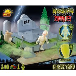 COBI 28141 non  NGHĨA TRANG bộ đồ chơi xếp lắp ráp ghép mô hình GRAVEYARD 140 khối