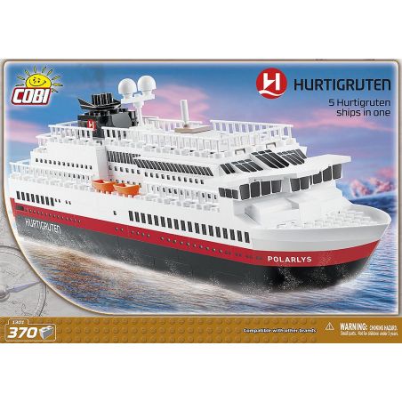 COBI 1301 non  HURTIGRUTEN. bộ đồ chơi xếp lắp ráp ghép mô hình 370 khối