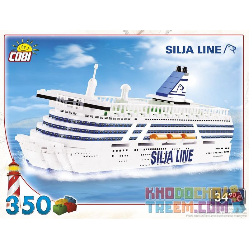 COBI 1986 non Lego SILJA TALLINK LINE. bộ đồ chơi xếp lắp ráp ghép mô hình 350 khối