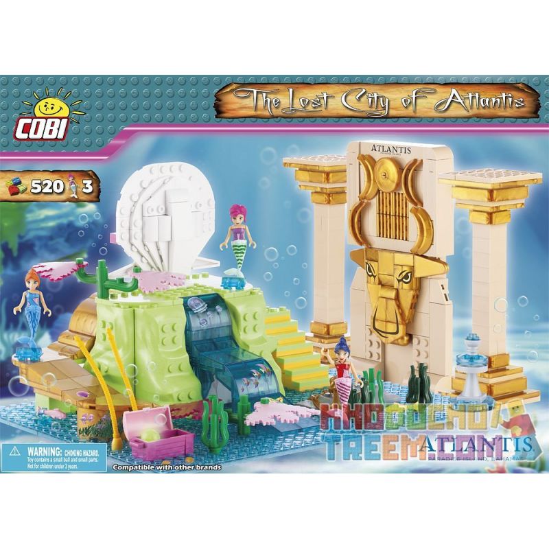 COBI 72300001 non Lego THÀNH PHỐ ĐÃ MẤT CỦA ATLANTIS bộ đồ chơi xếp lắp ráp ghép mô hình City THE LOST CITY OF ATLANTIS 520 khối