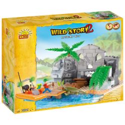 COBI 22203 non  VỊNH BÍ ẨN bộ đồ chơi xếp lắp ráp ghép mô hình MYSTERY BAY 200 khối