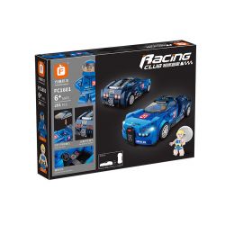 FORANGE FC1601 1601 non  BUGATTI CHIRON. bộ đồ chơi xếp lắp ráp ghép mô hình Racers RACING CLUB BUGATTI CHIRON Đua Tốc Độ 291 khối