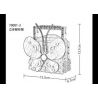 SHENZHEN RAEL ENTERTAINMENT 70001 SUPER 18K K116 non  6 TÚI XÁCH bộ đồ chơi xếp lắp ráp ghép mô hình Classic CLASSIC HANDBAG Cổ Điển 1985 khối