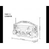 SHENZHEN RAEL ENTERTAINMENT 70001 SUPER 18K K116 non  6 TÚI XÁCH bộ đồ chơi xếp lắp ráp ghép mô hình Classic CLASSIC HANDBAG Cổ Điển 1985 khối