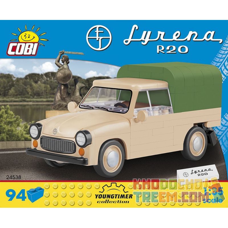 COBI 24538 non Lego CÒI BÁO ĐỘNG R20 tỷ lệ 1:35 bộ đồ chơi xếp lắp ráp ghép mô hình Creator SYRENA R20 Sáng Tạo 94 khối