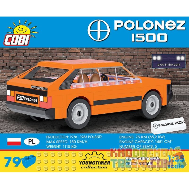 COBI 24532 non  FSO BA LAN 1500 bộ đồ chơi xếp lắp ráp ghép mô hình Creator FSO POLONEZ 1500 Sáng Tạo 79 khối