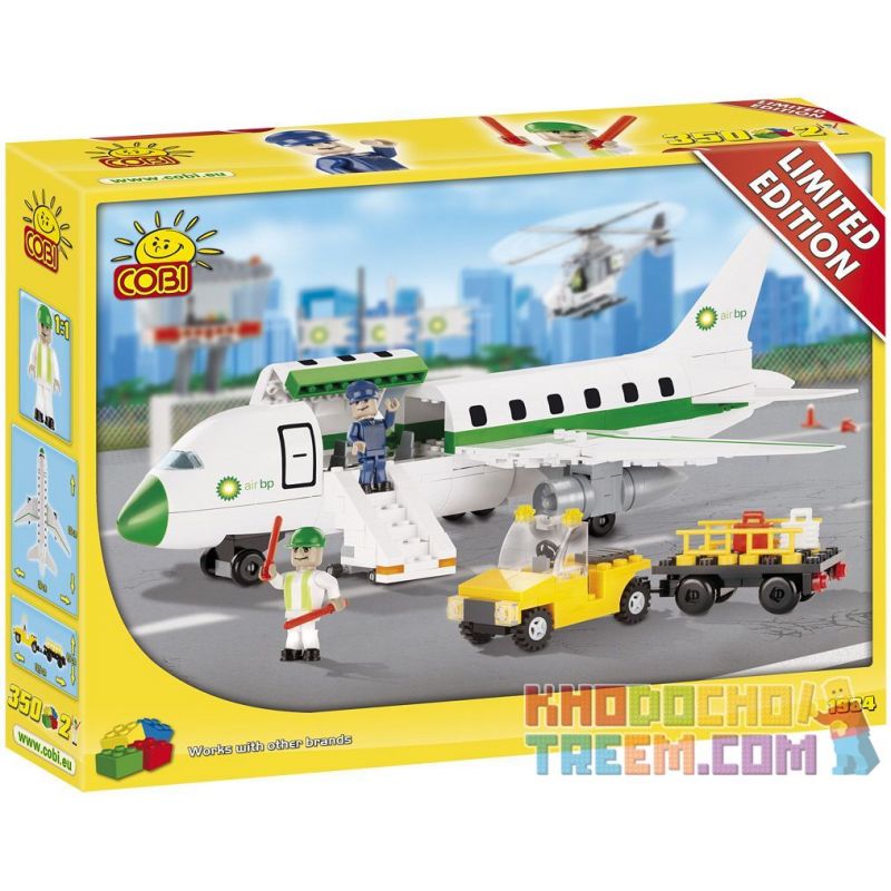 COBI BP-1984 1984 BP1984 non Lego PHI CƠ bộ đồ chơi xếp lắp ráp ghép mô hình City AIRPLANE Thành Phố 350 khối