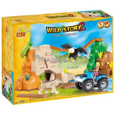 COBI 22222 non  LÃNH THỔ ĐẠI BÀNG bộ đồ chơi xếp lắp ráp ghép mô hình EAGLE TERRITORY 220 khối