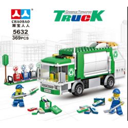 NOT  GARBAGE TRUCK 4432 CHAOBAO 5632 xếp lắp ráp ghép mô hình XE RÁC CHỞ RÁC City Thành Phố 208 khối NOT  GARBAGE TRUCK 4432 CHAOBAO 5632 xếp lắp ráp ghép mô hình XE RÁC CHỞ RÁC City Thành Phố 208 khối