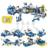 Kazi KY67256 67256 non  XE CHỈ HUY CABIN DI ĐỘNG LES 8 TỔ HỢP 72 BIẾN THỂ bộ đồ chơi xếp lắp ráp ghép mô hình Police Cảnh Sát 865 khối