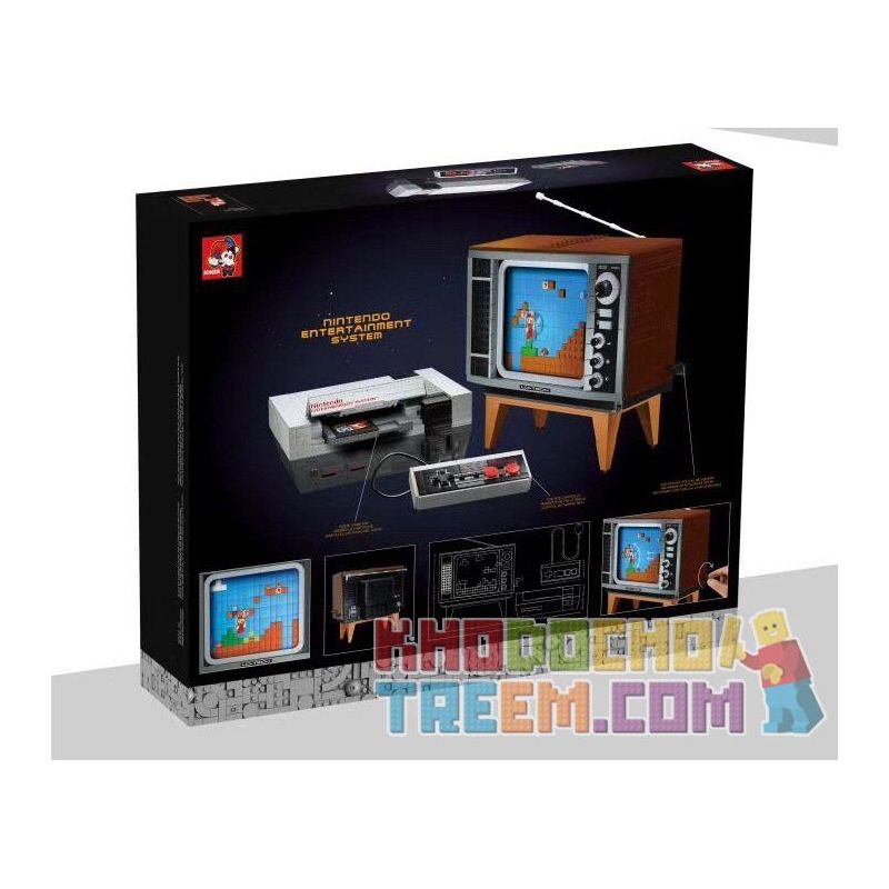 NOT  NINTENDO ENTERTAINMENT SYSTEM 71374 1995 71724 JOKER 71301 MouldKing 10013 Mould King 10013 xếp lắp ráp ghép mô hình HỆ THỐNG GIẢI TRÍ NINTENDO Super Mario Thợ Sửa Ống Nước 2646 khối