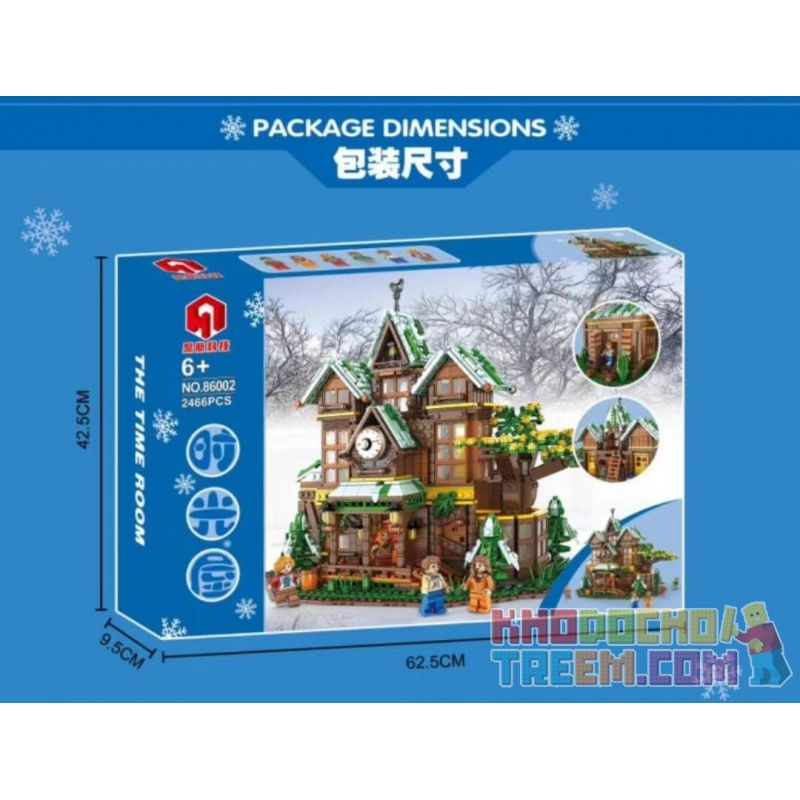 JUHANG 86002 non  APAC CỦA LONGBOW bộ đồ chơi xếp lắp ráp ghép mô hình Field Army THE TIME ROOM Chiến Trường 2466 khối