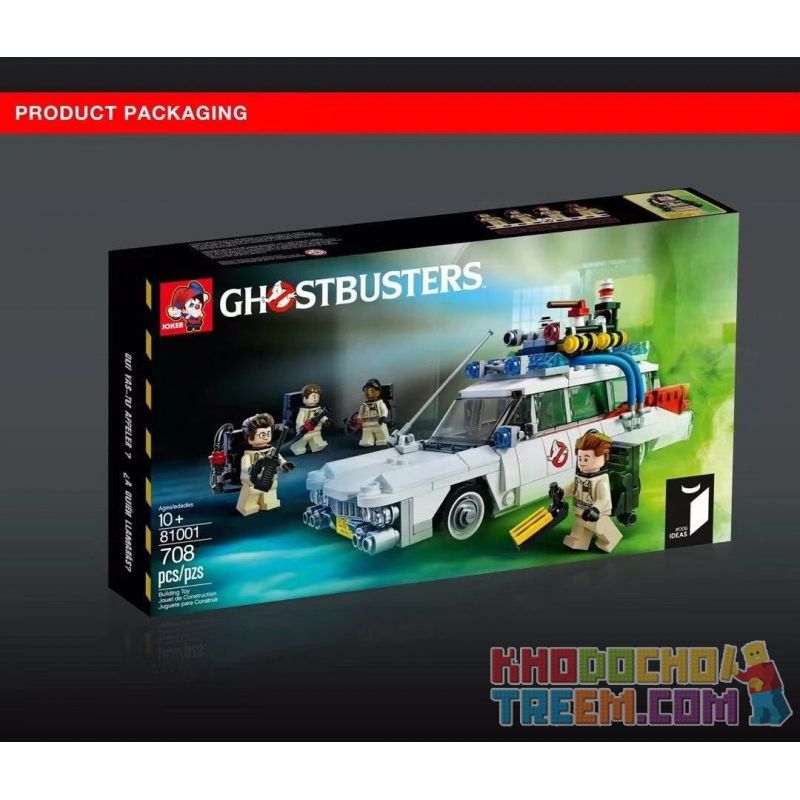 NOT Lego GHOSTBUSTERS ECTO-1 21108 JOKER 81001 xếp lắp ráp ghép mô hình GHOSTBUSTERS ECTO-1 Ideas Ý Tưởng 508 khối