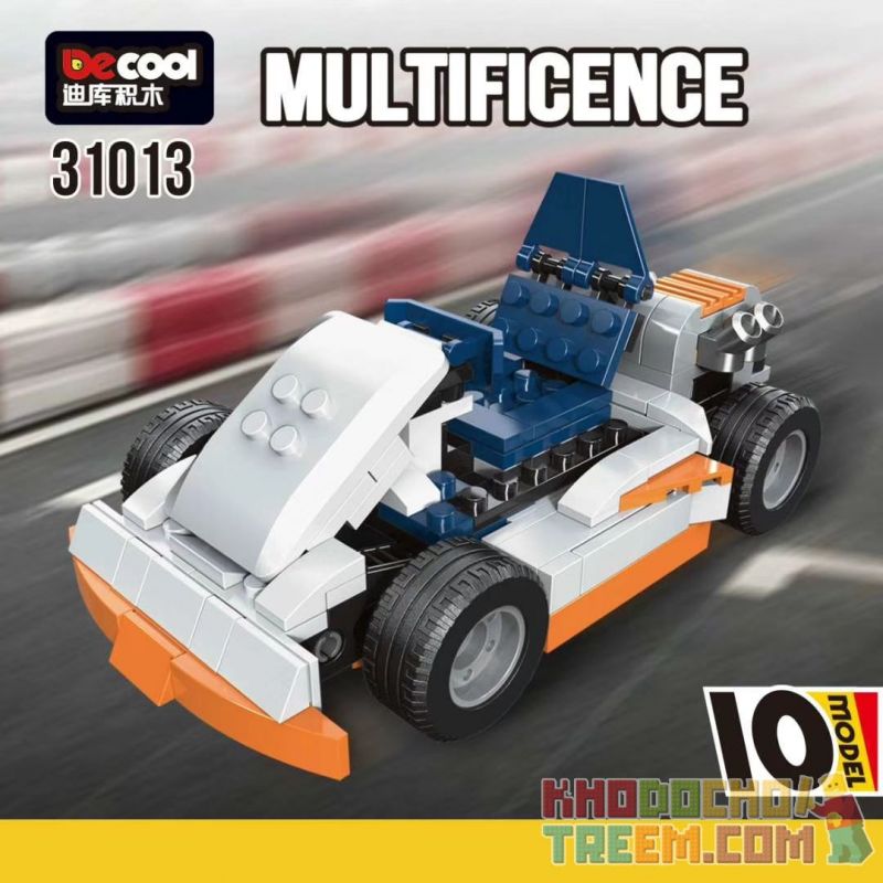 Decool 31013 Jisi 31013 XINH 5504 Xếp hình kiểu Lego CREATOR Sunset Track Racer Three In One Sunset Venue Racing Đường đua Hoàng Hôn 221 khối Decool 31013 Jisi 31013 XINH 5504 Xếp hình kiểu Lego CREATOR Sunset Track Racer Three In One Sunset Venue Racing Đường đua Hoàng Hôn 221 khối