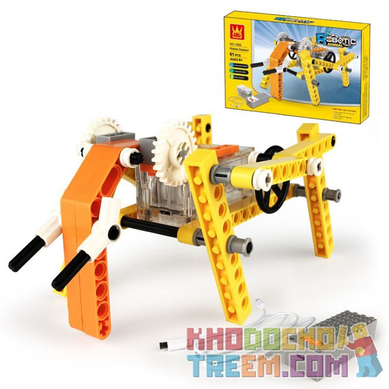 DR.LUCK 1202 WANGE 1202 Xếp hình kiểu Lego TECHNIC Robotic Elephant Animal Machinery-Elephant Máy Móc động Vật-Voi 61 khối DR.LUCK 1202 WANGE 1202 Xếp hình kiểu Lego TECHNIC Robotic Elephant Animal Machinery-Elephant Máy Móc động Vật-Voi 61 khối