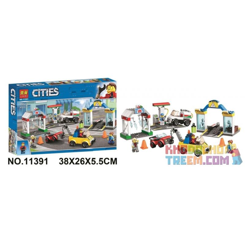 NOT Lego GARAGE CENTRE 60232 LARI 11391 xếp lắp ráp ghép mô hình TRUNG TÂM ĐỂ XE GARA City Thành Phố 234 khối
