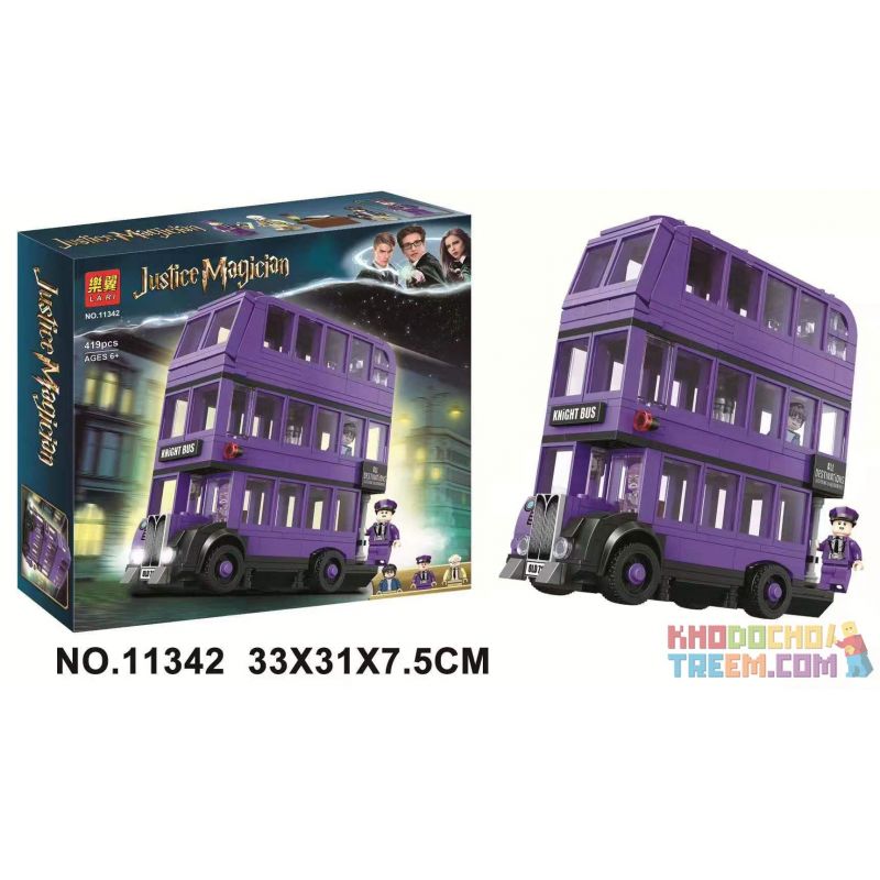NOT Lego THE KNIGHT BUS 75957 6073 LARI 11342 xếp lắp ráp ghép mô hình XE BUÝT HIỆP SĨ Harry Potter Chú Bé Phù Thủy 403 khối