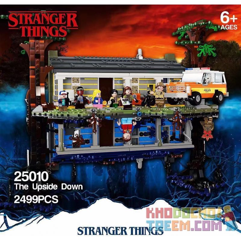 NOT Lego THE UPSIDE DOWN 75810 25010 77266 J168 TANK 11538 xếp lắp ráp ghép mô hình SỰ LỘN NGƯỢC Stranger Things Những Thứ Kỳ Lạ 2287 khối