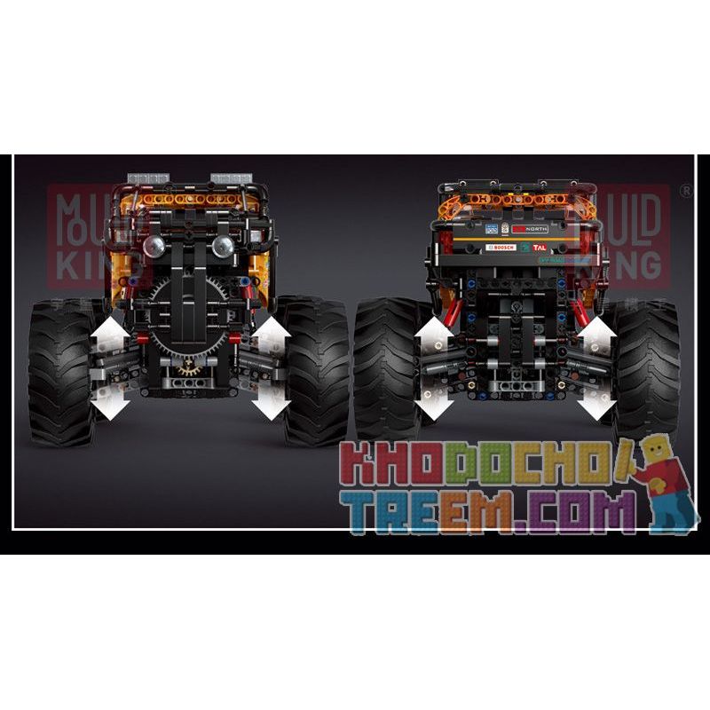 NOT  4X4 X-TREME OFF-ROADER 42099 MouldKing 18004 Mould King 18004 xếp lắp ráp ghép mô hình 4X4 X-TREME OFF-ROADER XE ĐỊA HÌNH RC ĐIỀU KHIỂN TỪ XA  Kỹ Thuật Công Nghệ Cao Mô Hình Phương Tiện 958 khối