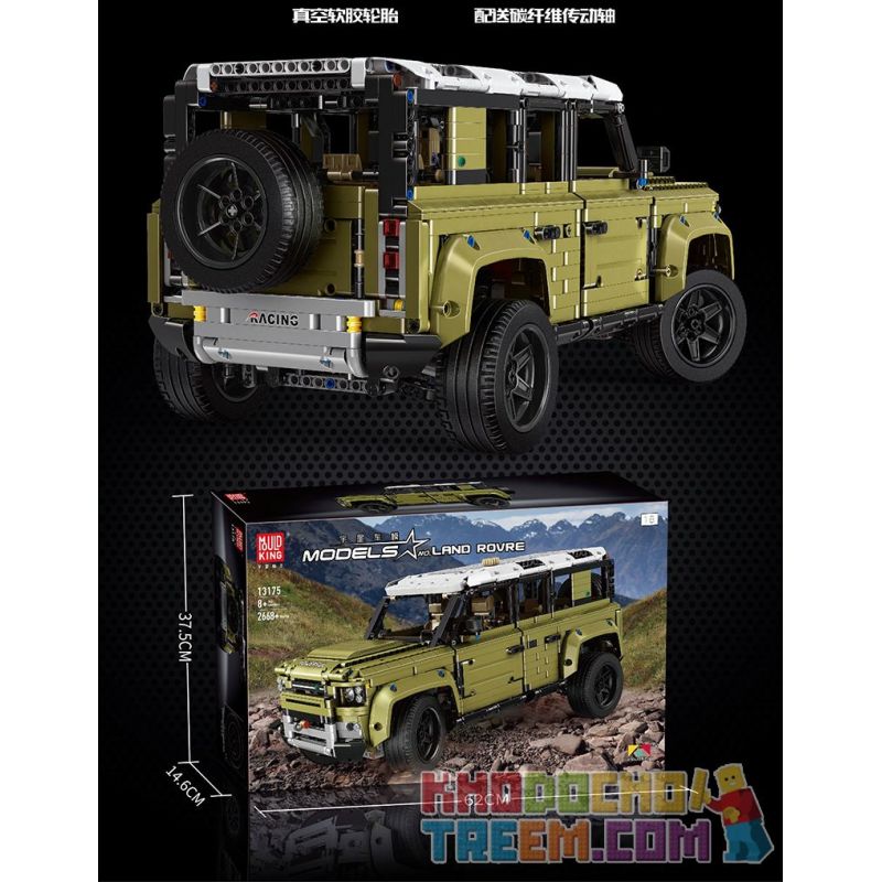 NOT  LAND ROVER DEFENDER 42110 KING/QUEEN 93018 93018B LARI 11450 LION KING 180113 MouldKing 13175 Mould King 13175 TA GAOLE T5034 5034 xếp lắp ráp ghép mô hình LAND ROVER DEFENDER HẬU VỆ  Kỹ Thuật Công Nghệ Cao Mô Hình Phương Tiện 2573 khối