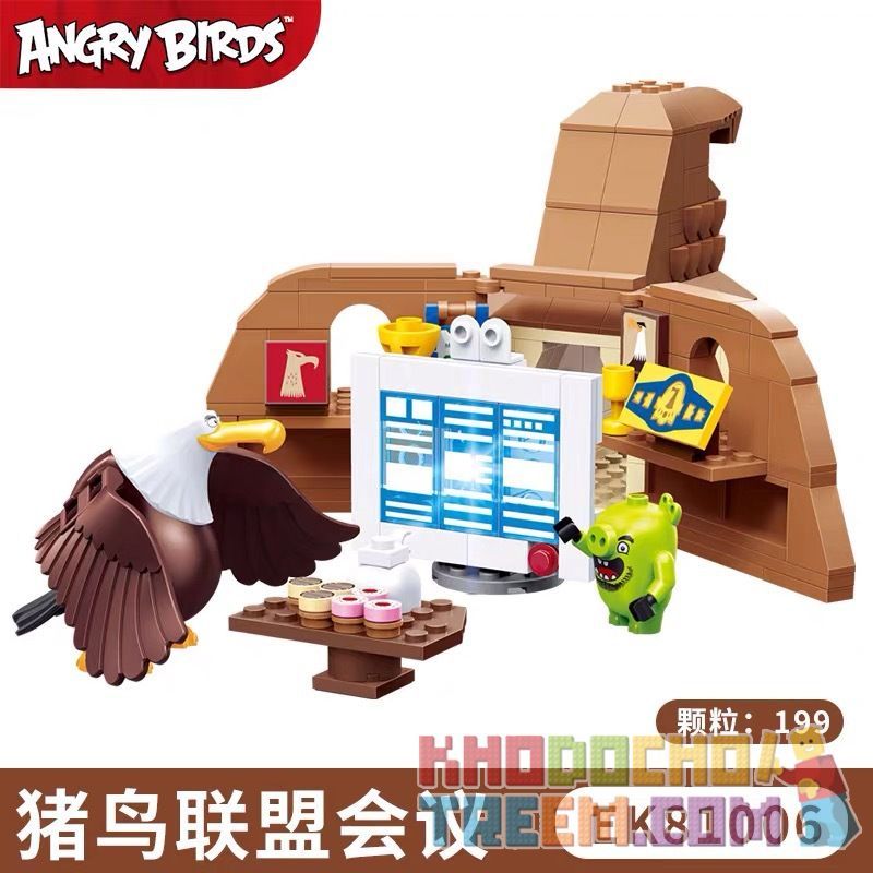 COGO 81006 non Lego HỌP LIÊN MINH CHIM LỢN bộ đồ chơi xếp lắp ráp ghép mô hình The Angry Birds Movie Những Chú Chim Điên 199 khối