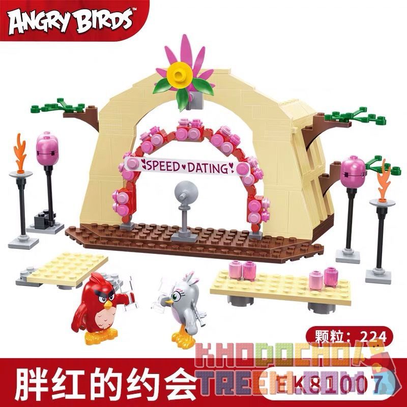 COGO 81007 non Lego NGÀY ĐỎ BÉO bộ đồ chơi xếp lắp ráp ghép mô hình The Angry Birds Movie Những Chú Chim Điên 224 khối