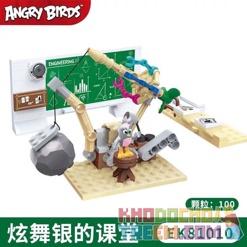 COGO 81010 non Lego LỚP HỌC CỦA HYUN WU YIN bộ đồ chơi xếp lắp ráp ghép mô hình The Angry Birds Movie Những Chú Chim Điên 100 khối