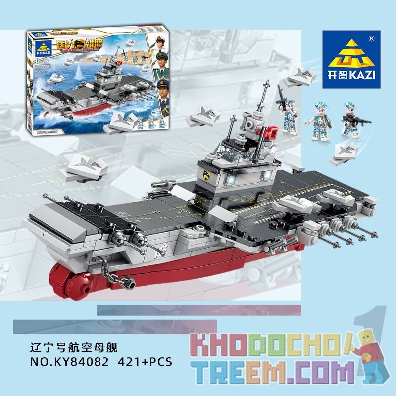 Kazi KY84082 84082 non Lego USS LIÊU NINH bộ đồ chơi xếp lắp ráp ghép mô hình Military Power Sức Mạnh Quân Sự 421 khối