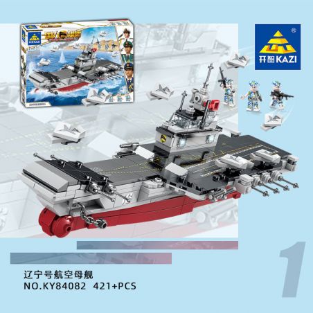 Kazi KY84082 84082 non  USS LIÊU NINH bộ đồ chơi xếp lắp ráp ghép mô hình Military Power Sức Mạnh Quân Sự 421 khối
