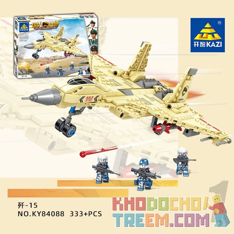 Kazi KY84088 84088 non Lego MÁY BAY CHIẾN ĐẤU KY84088 bộ đồ chơi xếp lắp ráp ghép mô hình Military Power Sức Mạnh Quân Sự 333 khối
