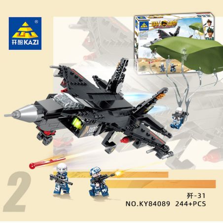 Kazi KY84089 84089 non  MÁY BAY CHIẾN ĐẤU KY84089 bộ đồ chơi xếp lắp ráp ghép mô hình Military Power Sức Mạnh Quân Sự 244 khối