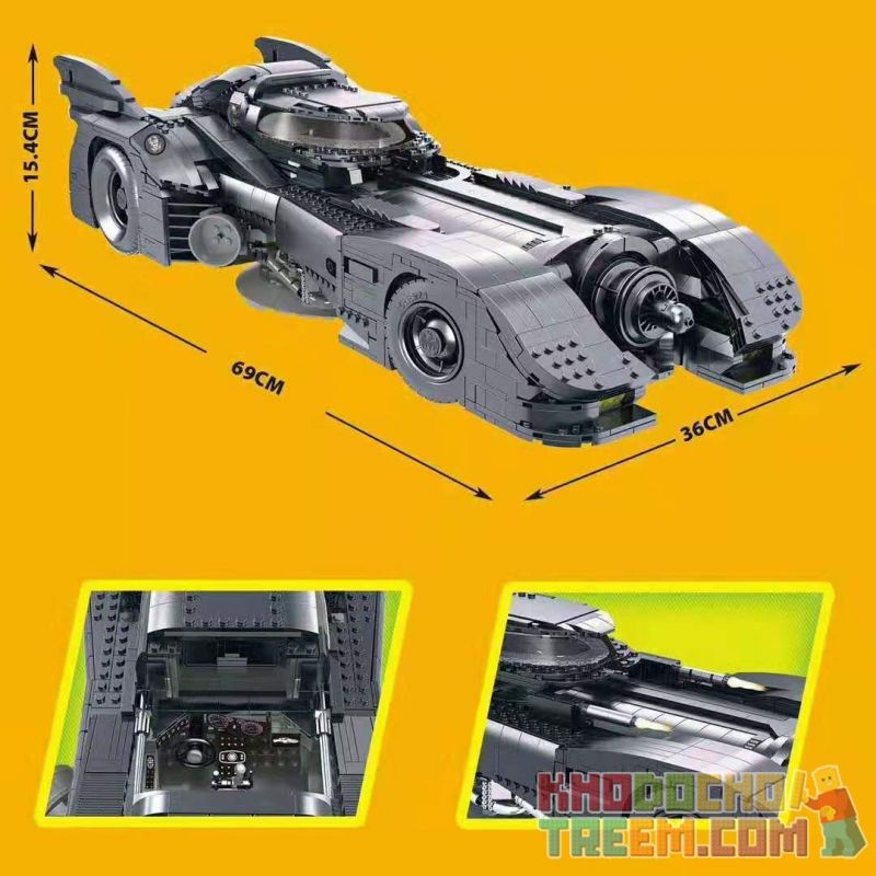 NOT Lego Dc Comics Super Heroes 76139 Batman 1989 Batmobile , BLANK 6229 J  59005 J BRAND J59005 59005 JISI 7188 Xếp hình 1989 Batmobile giá sốc rẻ nhất