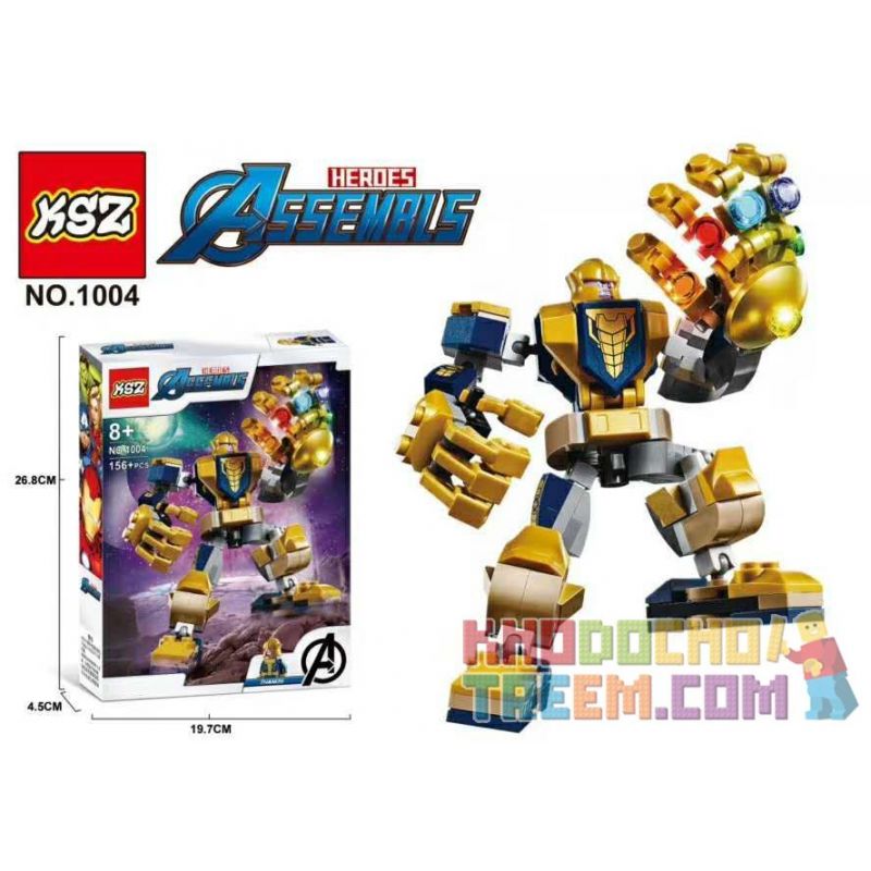 NOT Lego THANOS MECH 76141 LARI 11504 SHENG YUAN/SY SY1484B 1484B KSZ 1004 xếp lắp ráp ghép mô hình THANOS MECH MECHA Marvel Super Heroes Siêu Anh Hùng Marvel 152 khối