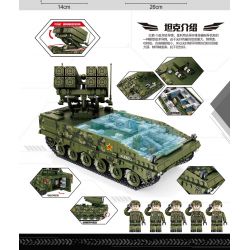 PanlosBrick 639005 Panlos Brick 639005 non  TÊN LỬA CHỐNG TĂNG RED ARROW 10 bộ đồ chơi xếp lắp ráp ghép mô hình Military Army Quân Sự Bộ Đội 1561 khối