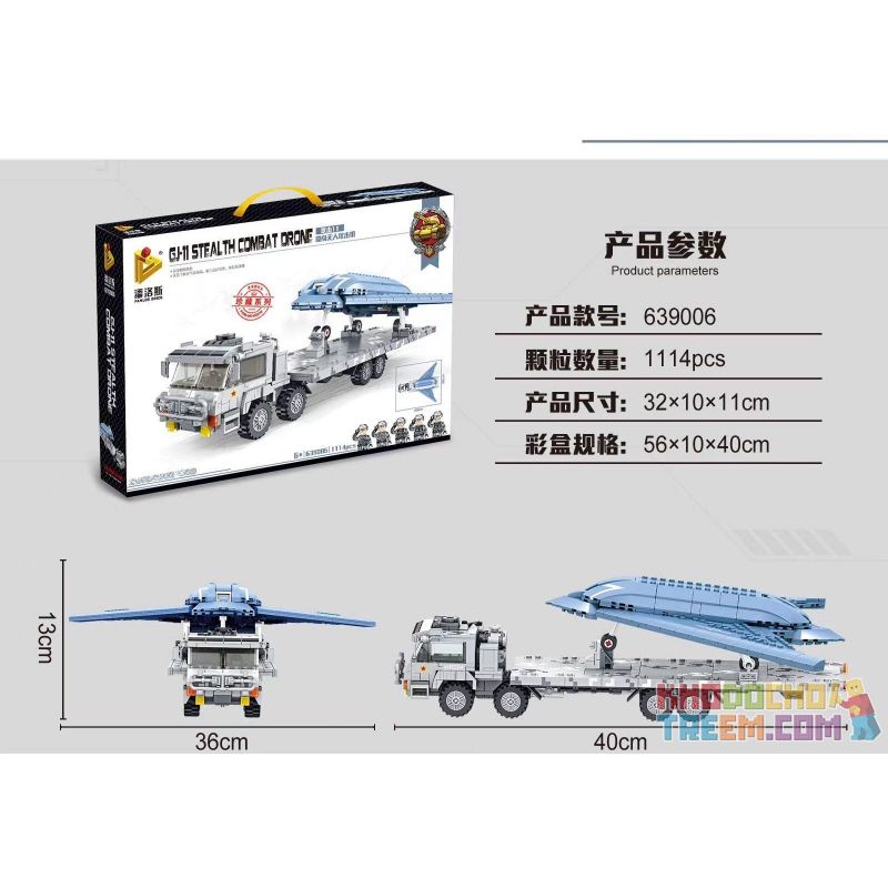 PanlosBrick 639006 Panlos Brick 639006 non  TẤN CÔNG 11 MÁY BAY KHÔNG NGƯỜI LÁI TÀNG HÌNH bộ đồ chơi xếp lắp ráp ghép mô hình Military Army GJ-11 STEALTH COMBAT DRONE Quân Sự Bộ Đội 1114 khối PanlosBrick 639006 Panlos Brick 639006 non  TẤN CÔNG 11 MÁY BAY KHÔNG NGƯỜI LÁI TÀNG HÌNH bộ đồ chơi xếp lắp ráp ghép mô hình Military Army GJ-11 STEALTH COMBAT DRONE Quân Sự Bộ Đội 1114 khối