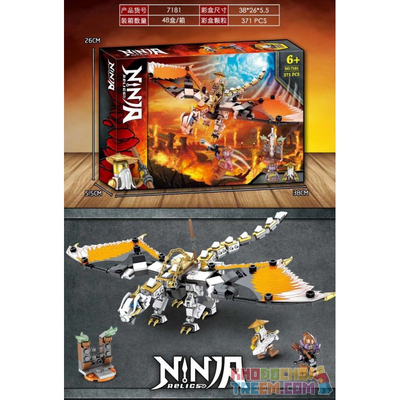 NOT The Lego Ninjago Movie 71718 Wu's Battle Dragon Master Wu And The Dragon , BLANK 4028 7181 G·M 85029 LARI 11550 MG 208 TANK 11550 ZIMO 4028 Xếp hình Wu's Battle Dragon 321 khối