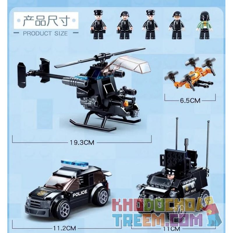 SLUBAN M38-B0809 B0809 0809 M38B0809 38-B0809 non  CÁC LỰC LƯỢNG ĐẶC BIỆT bộ đồ chơi xếp lắp ráp ghép mô hình Police Cảnh Sát 469 khối SLUBAN M38-B0809 B0809 0809 M38B0809 38-B0809 non  CÁC LỰC LƯỢNG ĐẶC BIỆT bộ đồ chơi xếp lắp ráp ghép mô hình Police Cảnh Sát 469 khối