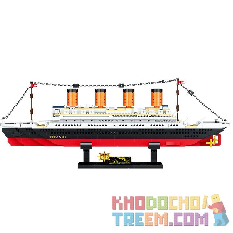ZHEGAO QL0958 0958 non  TITANIC. bộ đồ chơi xếp lắp ráp ghép mô hình Creator Sáng Tạo 1202 khối