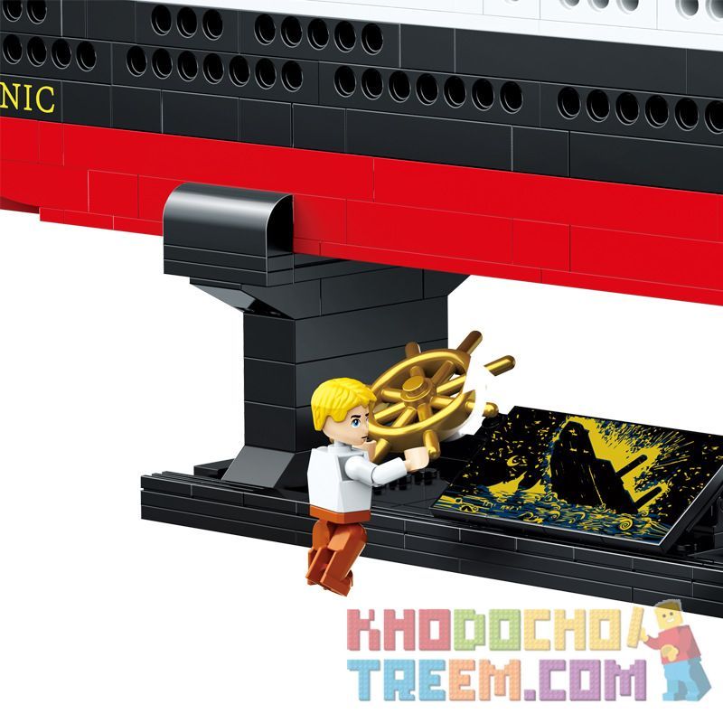 ZHEGAO QL0958 0958 non  TITANIC. bộ đồ chơi xếp lắp ráp ghép mô hình Creator Sáng Tạo 1202 khối