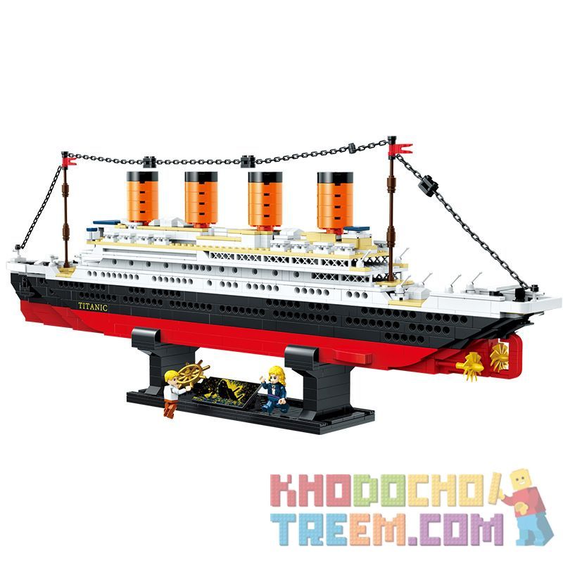 ZHEGAO QL0958 0958 non  TITANIC. bộ đồ chơi xếp lắp ráp ghép mô hình Creator Sáng Tạo 1202 khối
