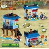 ZHEGAO QL0558 0558 non  NHÀ GẦN BIỂN bộ đồ chơi xếp lắp ráp ghép mô hình Minecraft Game Xây Dựng 281 khối