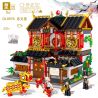 ZHEGAO QL0976 0976 non  SẢNH VÕ THUẬT CỦA SUN'S ZHONGYI HALL bộ đồ chơi xếp lắp ráp ghép mô hình Modular Buildings CHINESE STREET-VIEW Mô Hình Nhà Cửa 2519 khối